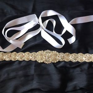 Wedding dress sash
